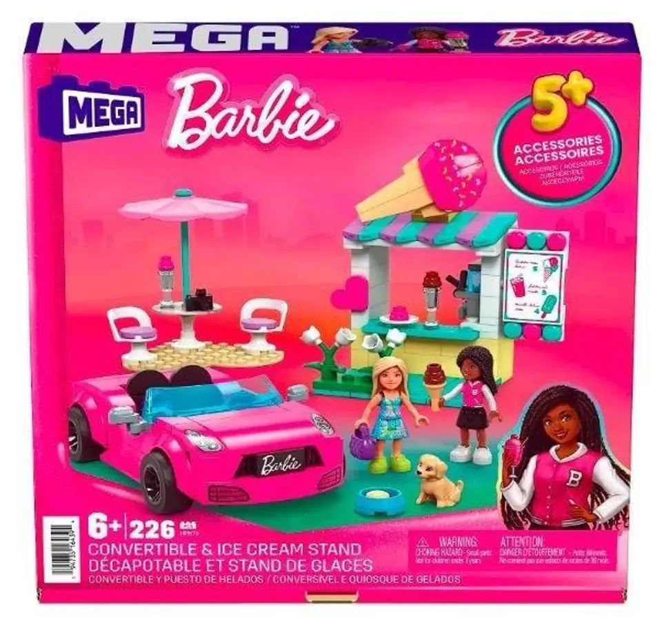 ⁨MEGA Barbie Convertible & Ice Cream Stand HPN78 p6 MATTEL⁩ at Wasserman.eu