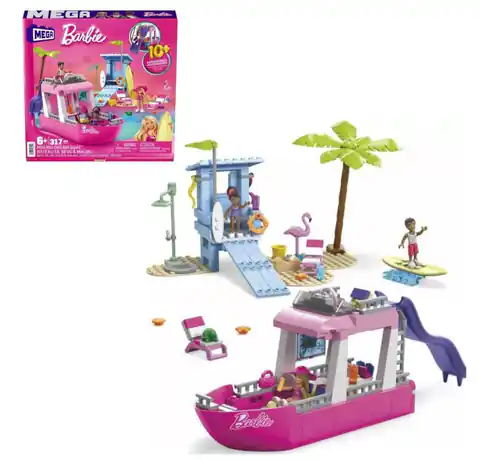⁨Barbie Mega Klocki Wymarzoną łódź Malibu HPN79⁩ w sklepie Wasserman.eu