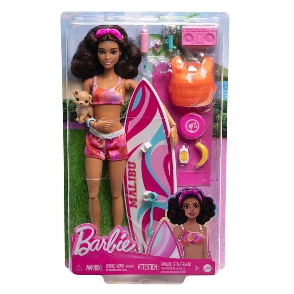 ⁨Barbie Surferka Lalka i akcesoria HPL69⁩ w sklepie Wasserman.eu