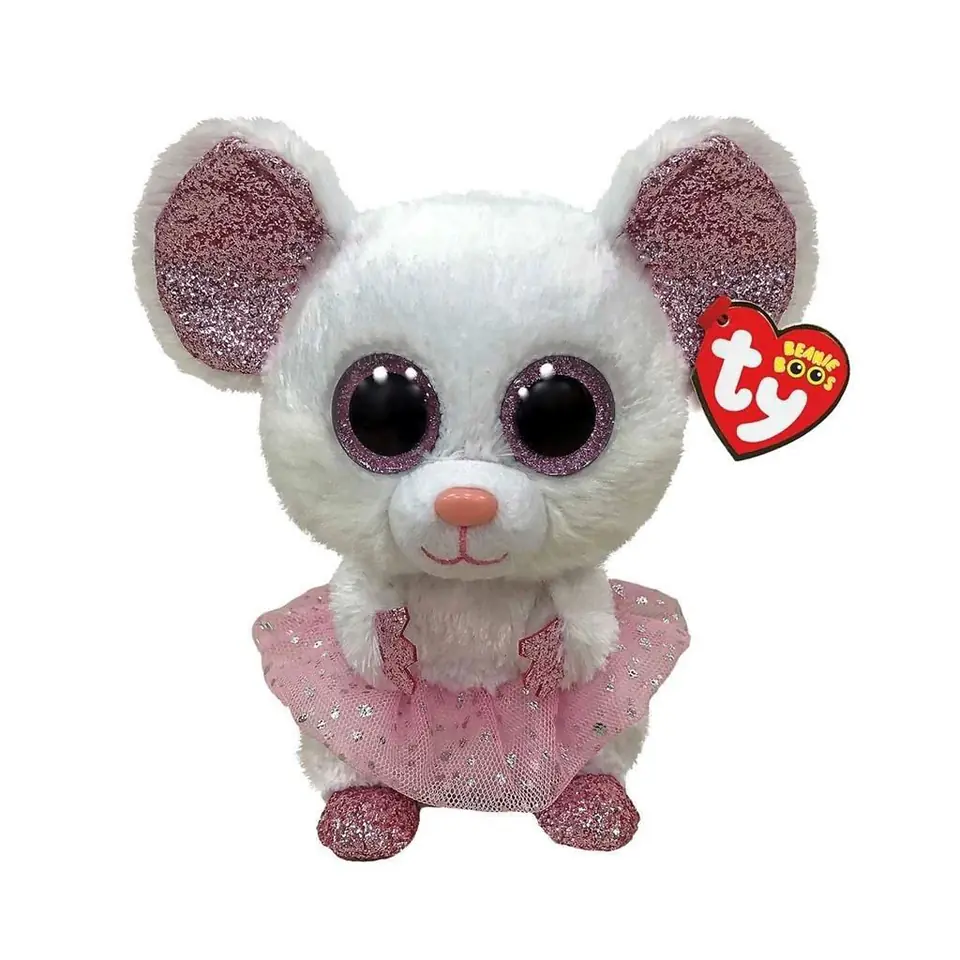 ⁨Beanie Boos Nina - Biała ballerina mysz 24cm⁩ w sklepie Wasserman.eu