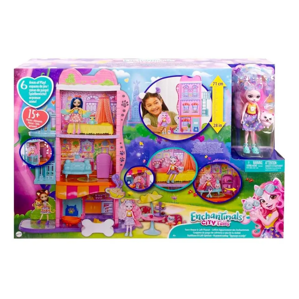 ⁨Enchantimals City Tails TOWNHOUSE & CAFÉ Playset⁩ at Wasserman.eu