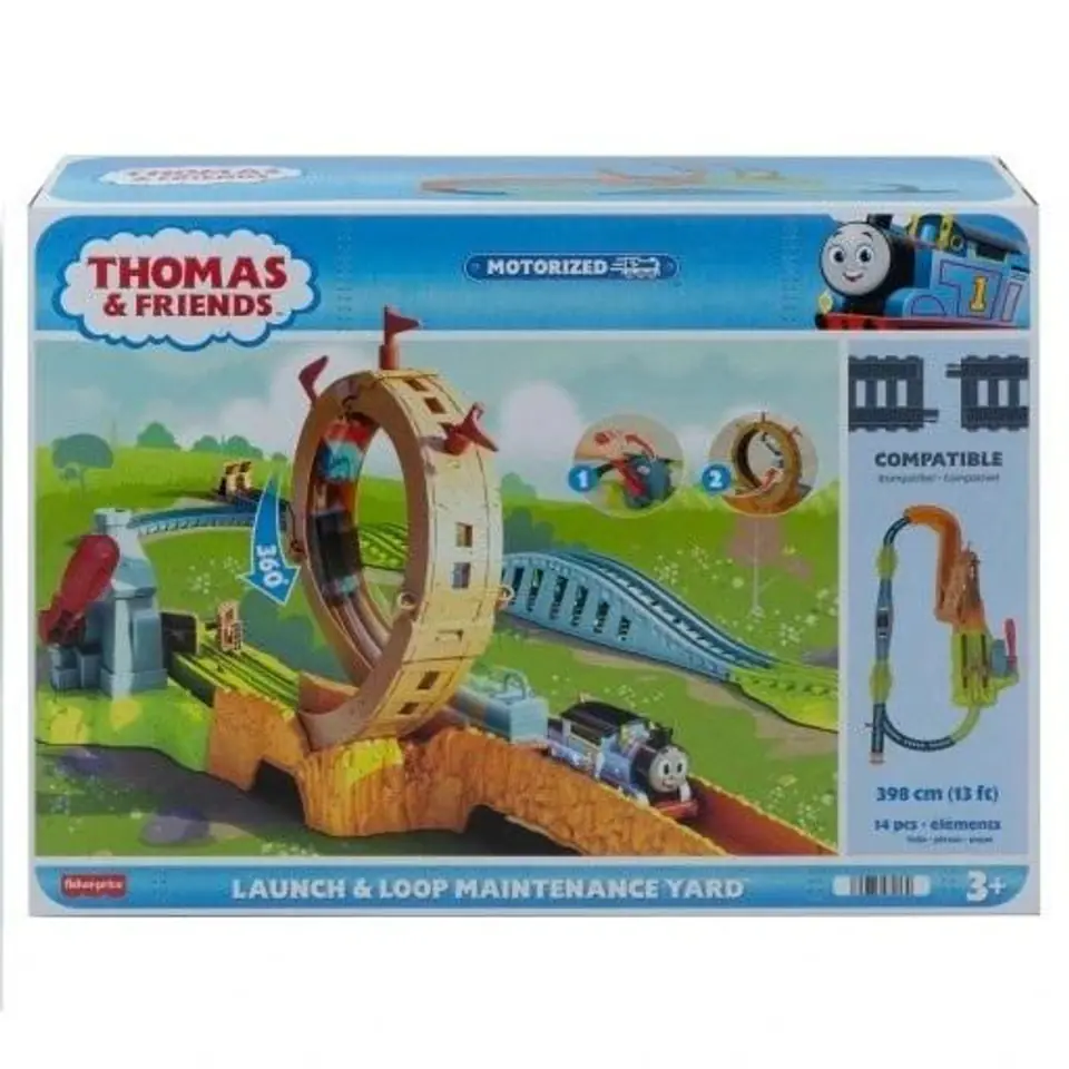 ⁨Fisher-Price Tomek i Przyjaciele Epicka pętla - Plac remontowy tor ciuchcia HJL20 MATTEL p2⁩ at Wasserman.eu