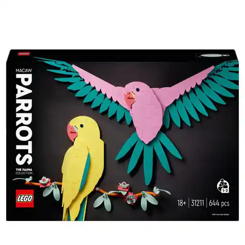 ⁨Lego ART 31211 Kolekcja zwierząt - papugi ary⁩ w sklepie Wasserman.eu