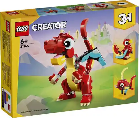 ⁨Lego CREATOR 31145 Czerwony smok⁩ w sklepie Wasserman.eu