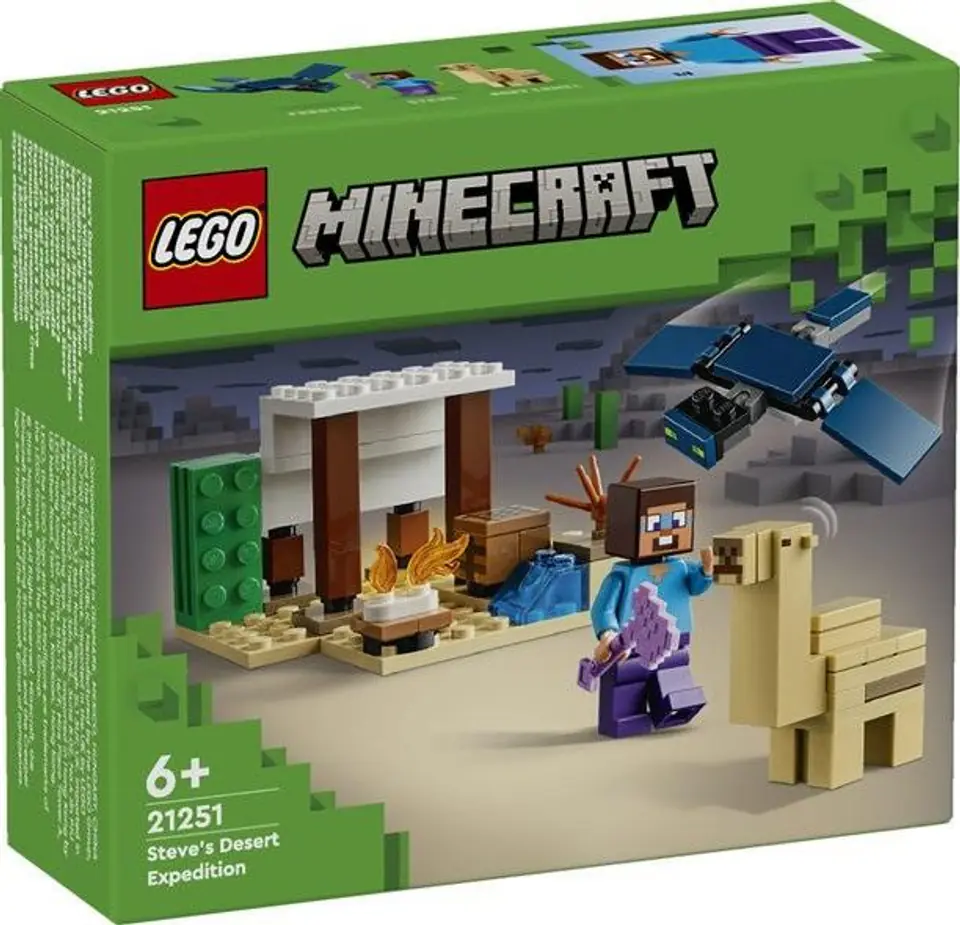 ⁨LEGO(R) MINECRAFT 21251 Pustynna wyprawa Steve'a⁩ w sklepie Wasserman.eu