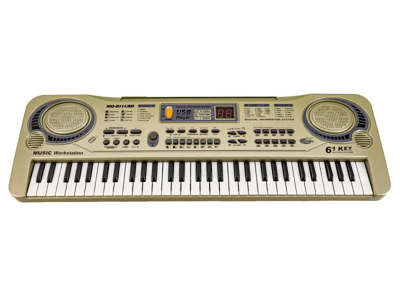 ⁨Keyboard MQ-811 Organs, 61 Keys, Power Adapter, Microphone, USB⁩ at Wasserman.eu