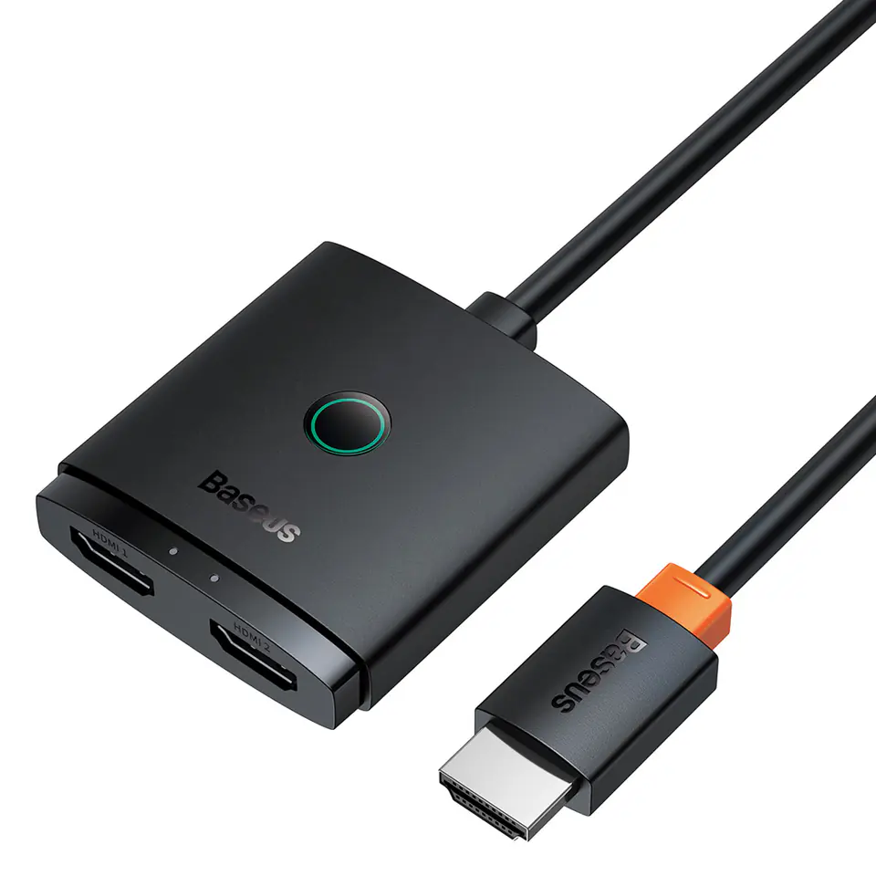 ⁨2w1 Adapter rozdzielacz HDMI 4K 60Hz dwukierunkowy AirJoy 1m czarny⁩ w sklepie Wasserman.eu