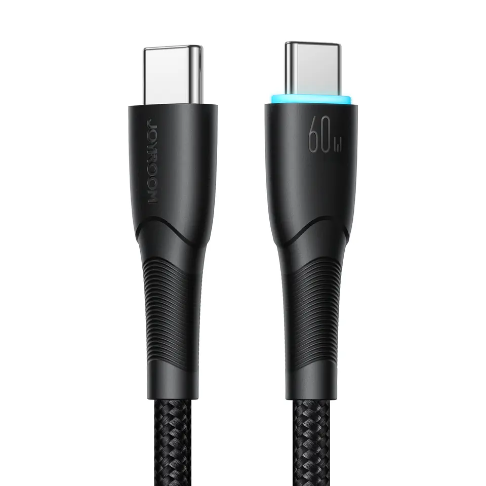⁨Kabel przewód Starry Series USB-C - USB-C 60W 1m czarny⁩ w sklepie Wasserman.eu