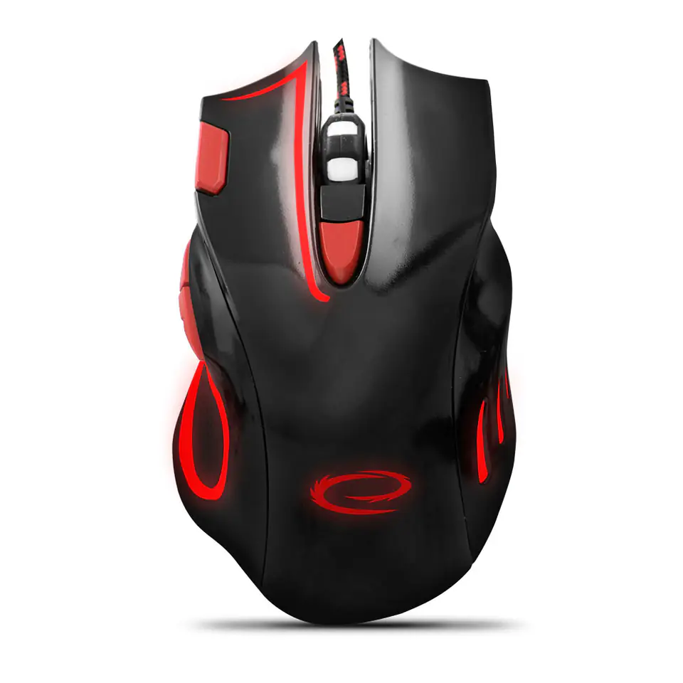 ⁨EGM401KR Wired Gaming Mouse 7D Optical USB MX401 Hawk Black & Red⁩ at Wasserman.eu