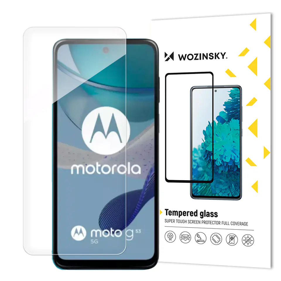 ⁨Szkło hartowane ochronne na ekran do Motorola G53 Tempered Glass⁩ w sklepie Wasserman.eu