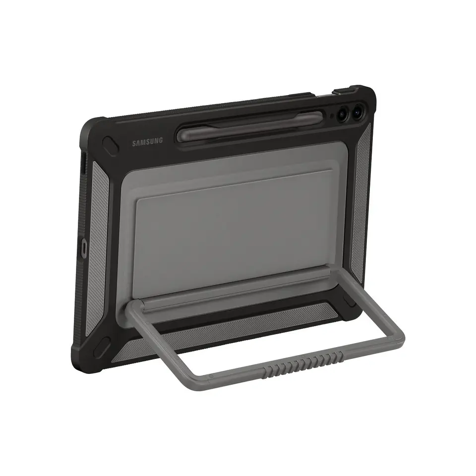 ⁨Pancerne etui z podstawką do Galaxy Tab S9 FE Outdoor Cover Case czarne⁩ w sklepie Wasserman.eu