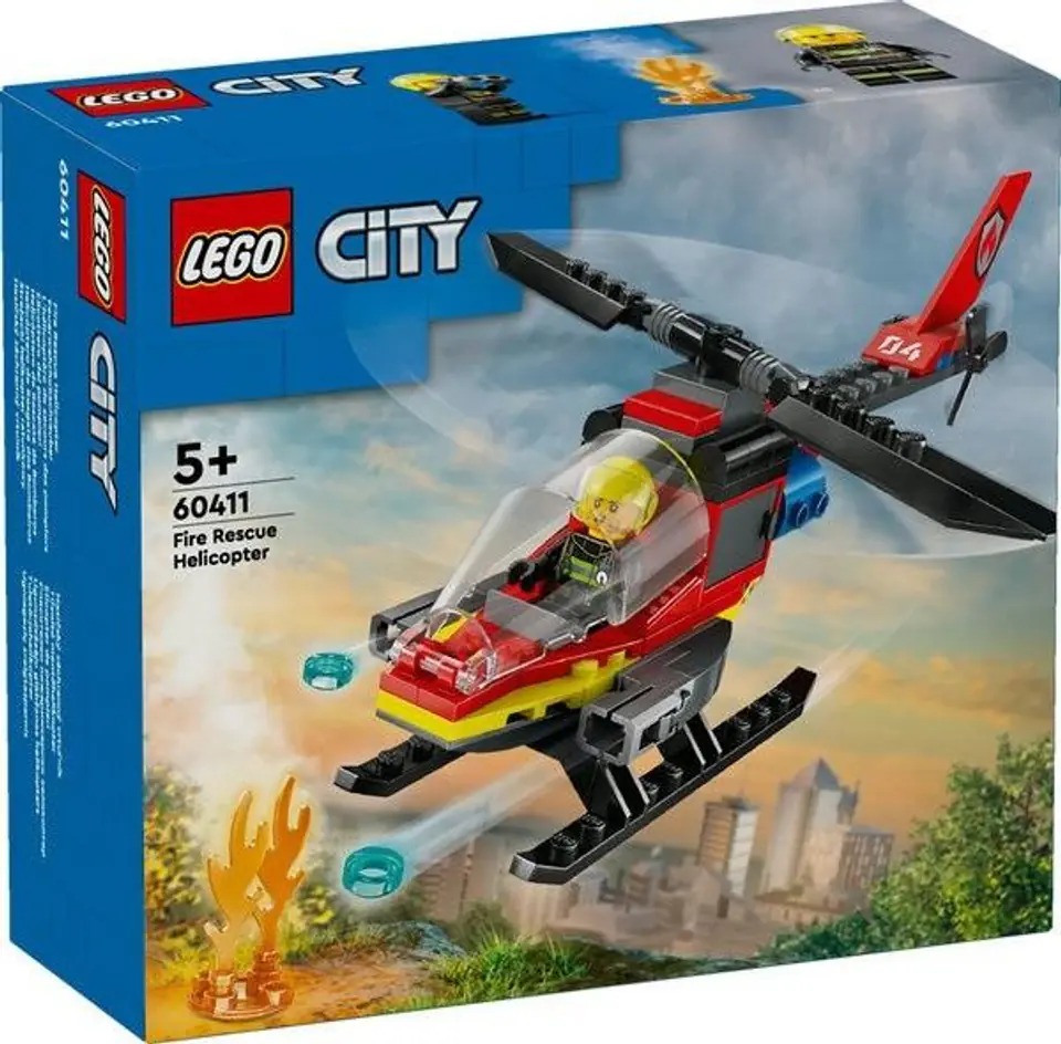 ⁨LEGO(R) CITY 60411 Strażacki helikopter ratunkowy⁩ w sklepie Wasserman.eu