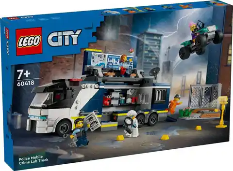 ⁨Lego CITY 60418 Policyjna ciężarówka z laborato...⁩ w sklepie Wasserman.eu