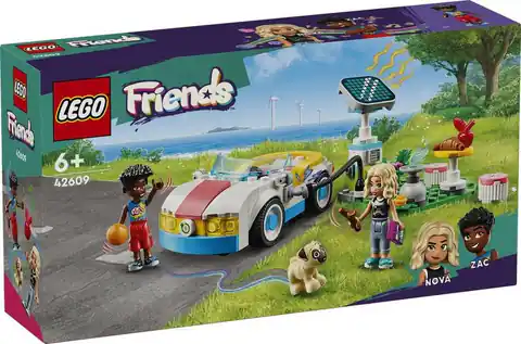 ⁨Lego FRIENDS 42609 Samochód elektryczny i stacj...⁩ w sklepie Wasserman.eu