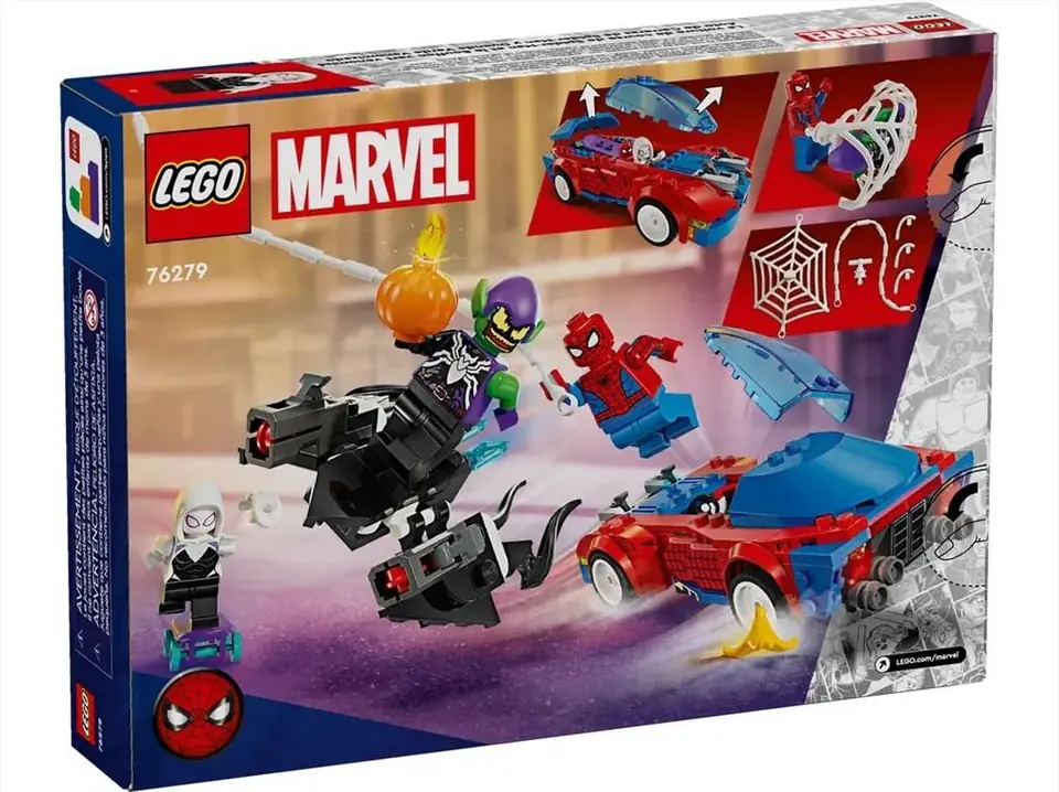 ⁨LEGO MARVEL 76279 SPIDER-MAN RACE CAR & VENOM GREEN GOBLIN⁩ at Wasserman.eu