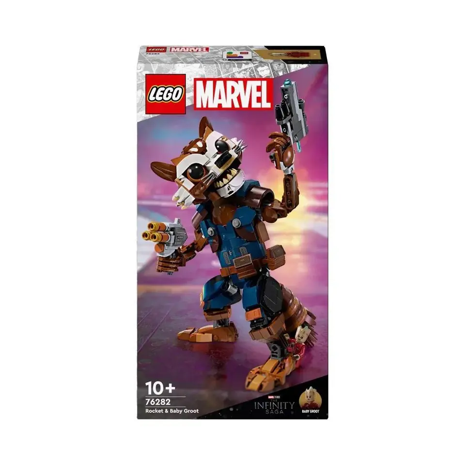 ⁨Lego SUPER HEROES 76282 Figurka Rocketa⁩ w sklepie Wasserman.eu