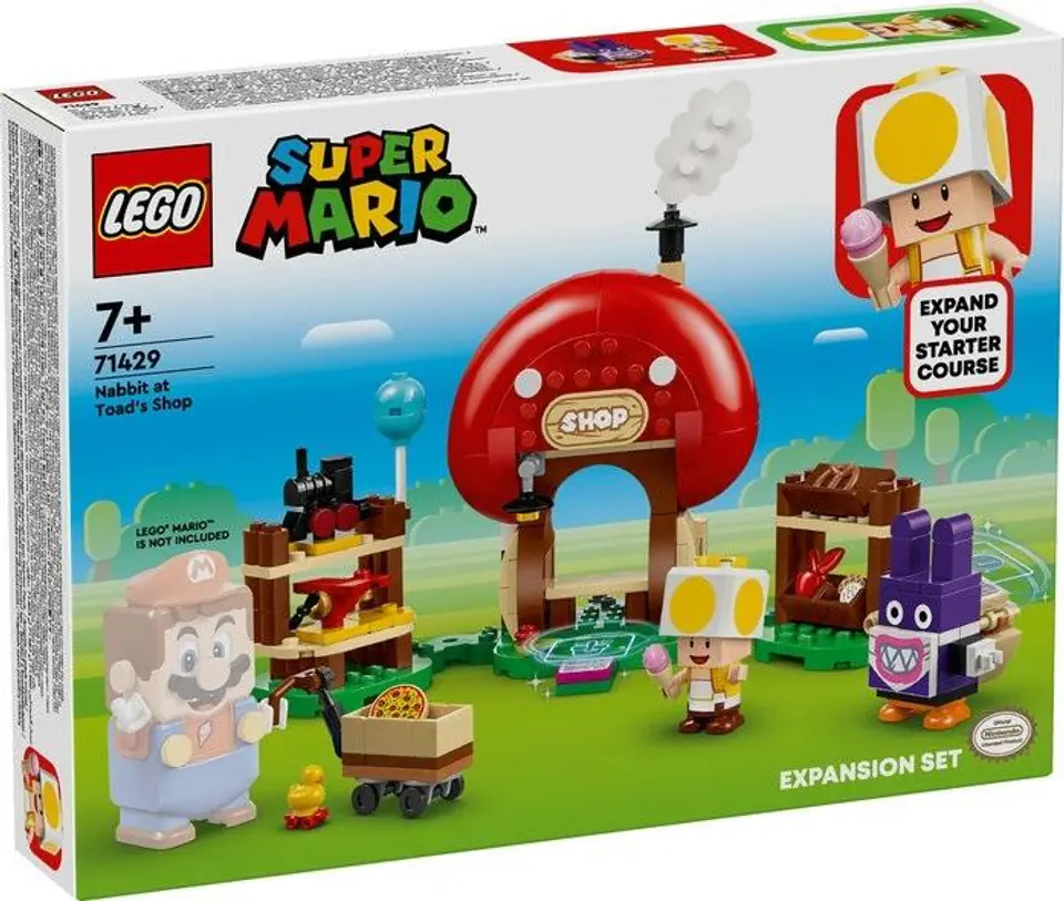 ⁨LEGO SUPER MARIO 71429 EXPANSION SET - NABBIT AT TOAD'S SHOP⁩ at Wasserman.eu