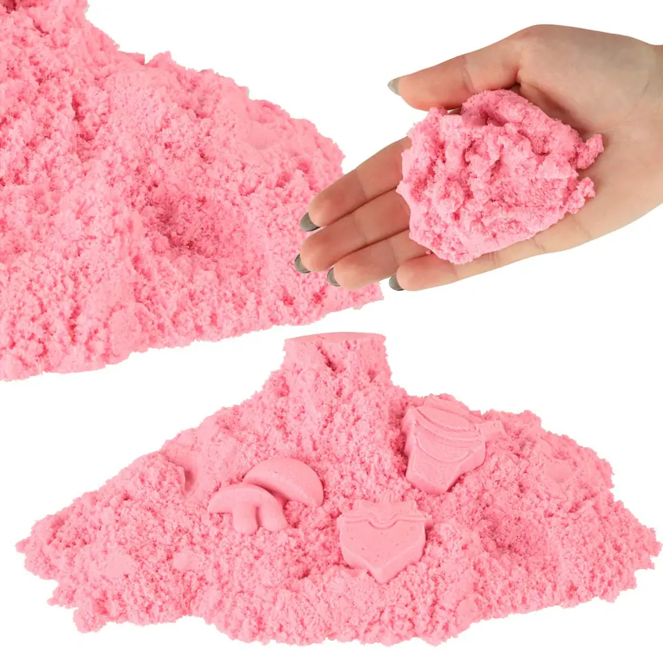 ⁨Piasek dla dzieci 1kg w woreczku różowy⁩ w sklepie Wasserman.eu