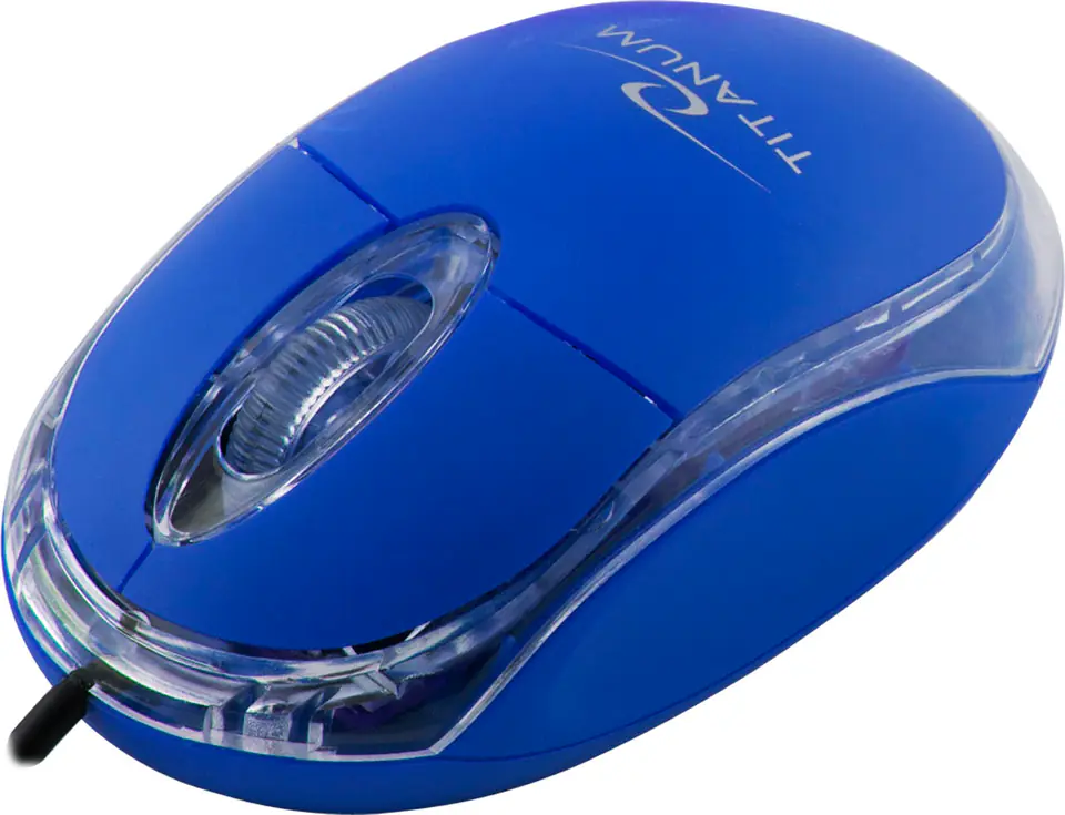 ⁨TM102B Wired 3D Optical USB Mouse Raptor Blue Titanum⁩ at Wasserman.eu