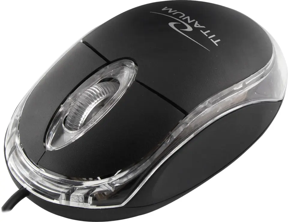 ⁨TM102K Wired 3D Optical USB Raptor Mouse Black Titanum⁩ at Wasserman.eu