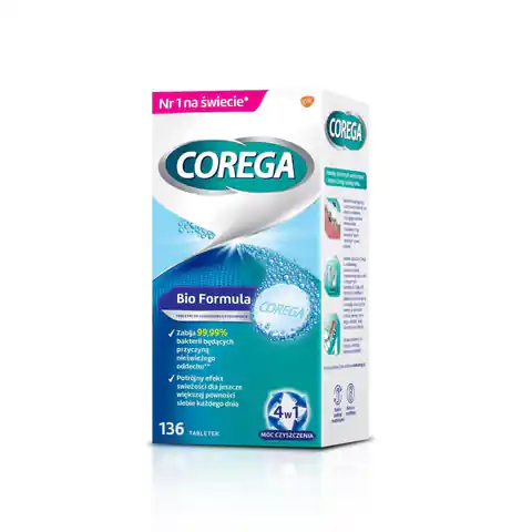 ⁨Corega Tabs Bio Formula dentures cleaning tablets 136 tablets⁩ at Wasserman.eu