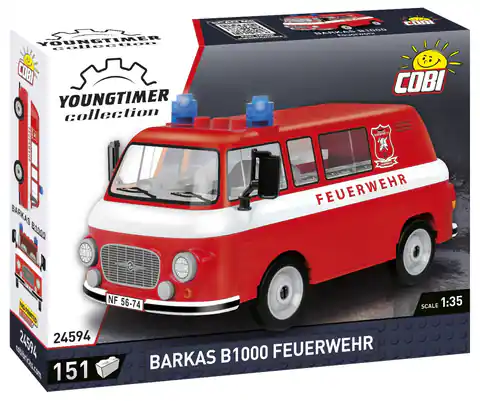⁨Klocki Youngtimer Barkas B1000 Feuerwehr 151 elementów⁩ w sklepie Wasserman.eu