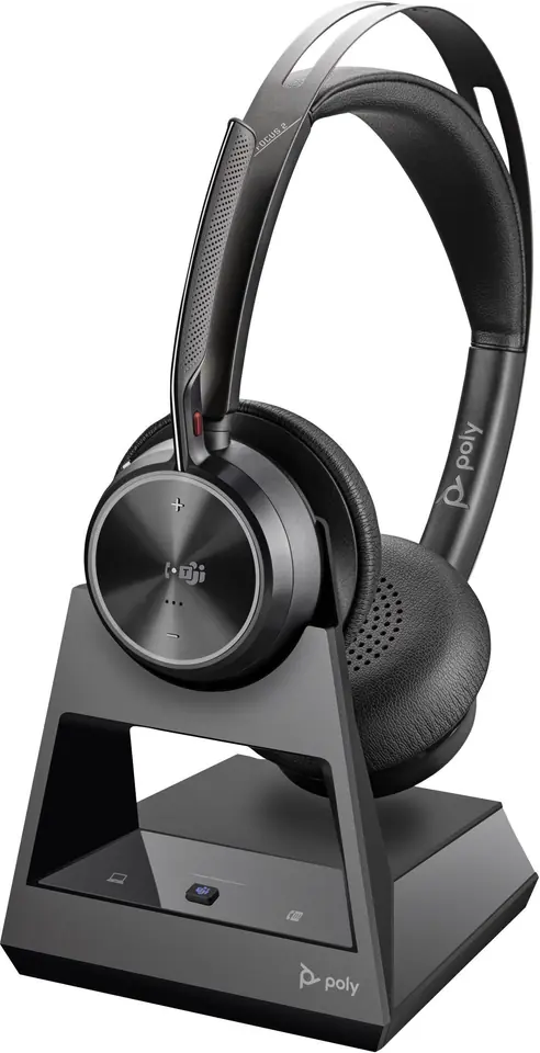 ⁨POLY Voyager Focus 2-M Microsoft Teams Certified with charge stand Headset⁩ at Wasserman.eu