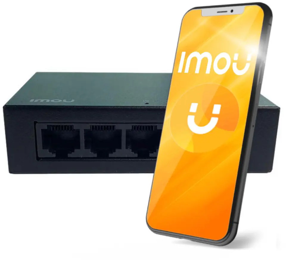 ⁨Switch Imou 5-portowy SF105 metalowa obudowa 100Mbps⁩ w sklepie Wasserman.eu
