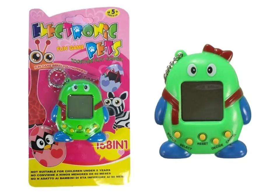 Elektroniczne Zwierzątko Tamagotchi z Kokardką Zielone w sklepie Wasserman.eu