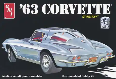 ⁨Model plastikowy AMT - 1963 Chevy Corvette⁩ w sklepie Wasserman.eu