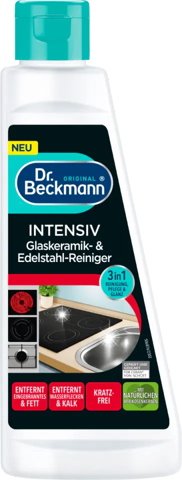 ⁨Dr. Beckmann Intensywny Środek do Czyszczenia Szkła, Ceramiki i Stali Nierdzewnej 250 ml⁩ w sklepie Wasserman.eu
