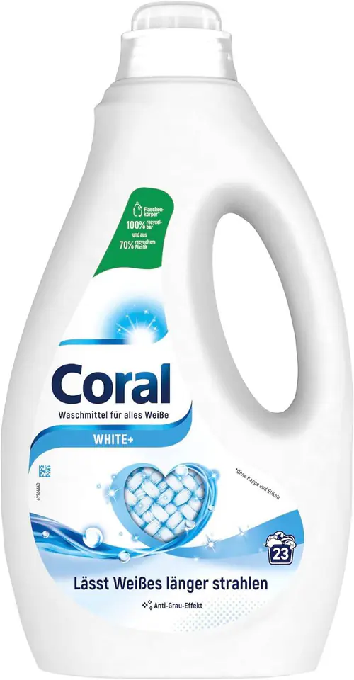 ⁨Coral White+ with Anti-Grey Effect Żel do Prania 1,15 l⁩ w sklepie Wasserman.eu