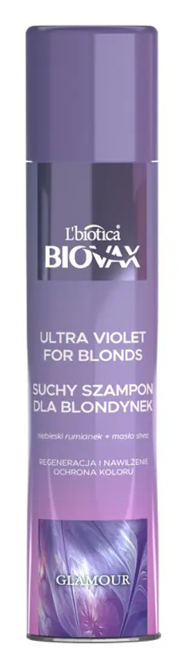 ⁨L`BIOTICA BIOVAX Glamour Suchy Szampon do włosów dla blondynek - Ultra Violet⁩ w sklepie Wasserman.eu