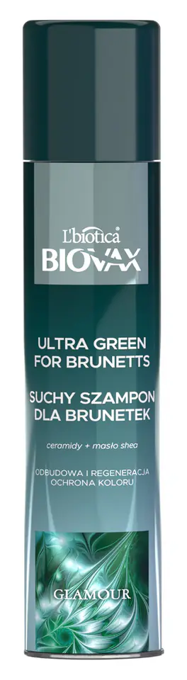 ⁨L`BIOTICA BIOVAX Glamour Suchy Szampon do włosów dla brunetek - Ultra Green⁩ w sklepie Wasserman.eu