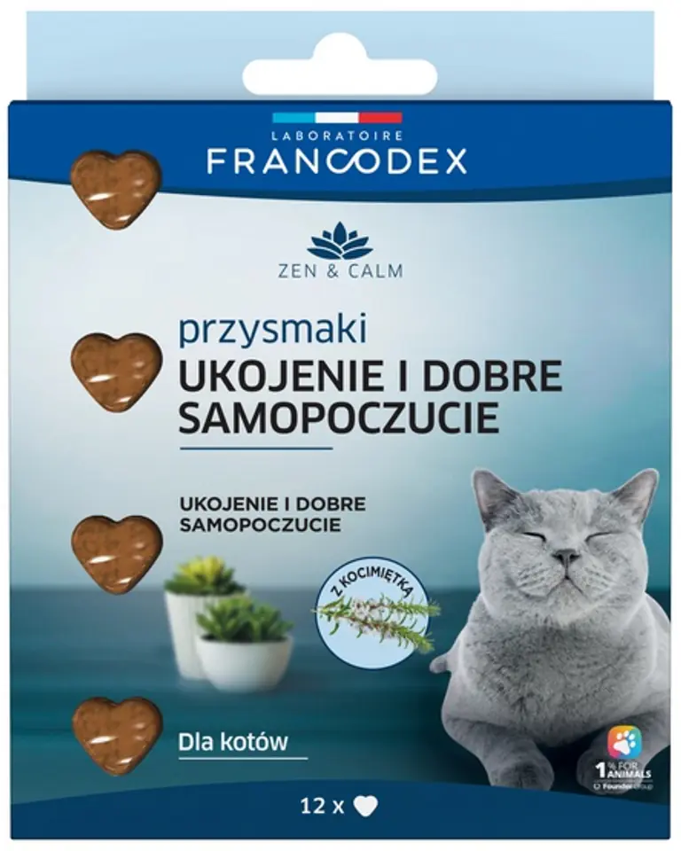 ⁨Francodex Przysmak dla kota antystresowy z kocimietką 12szt. [FR179604]⁩ w sklepie Wasserman.eu