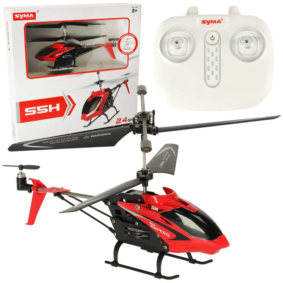 ⁨Helikopter zdalnie sterowany na pilota RC SYMA S5H 2.4GHz RTF czerwony⁩ w sklepie Wasserman.eu