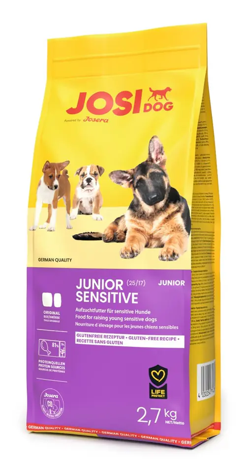 ⁨JOSERA JosiDog Junior Sensitive - dry dog food - 2,7 kg⁩ at Wasserman.eu