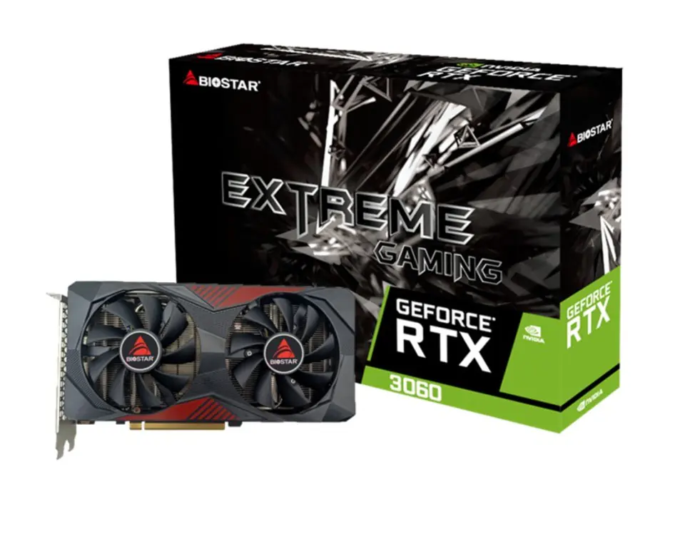 ⁨BIOSTAR RTX 3060 12GB graphics card⁩ at Wasserman.eu