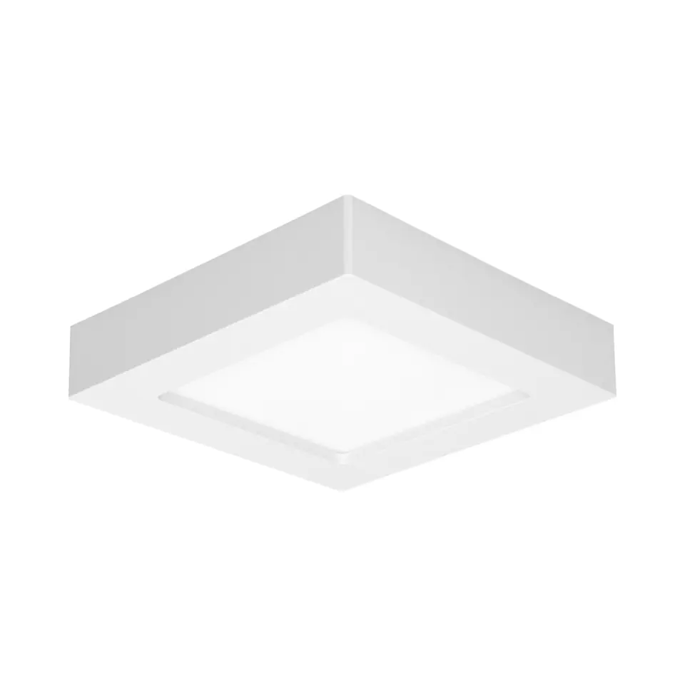 ⁨LETI LED 12W, oprawa typu downlight, natynkowa, kwadratowa, 800lm, 3000K, biała, wbudowany zasilacz LED⁩ w sklepie Wasserman.eu