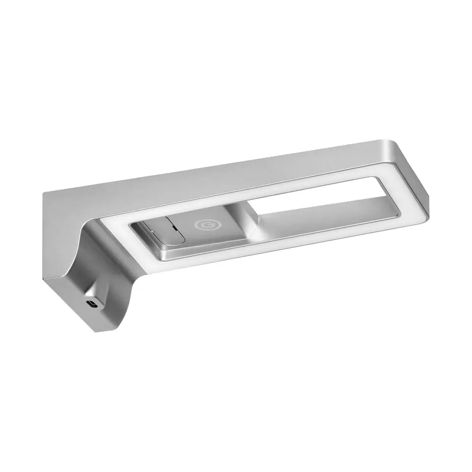 ⁨ARTUS lampka podszafkowa LED 3W, 225lm, 4000K, z włącznikiem dotykowym i USB, szara⁩ w sklepie Wasserman.eu