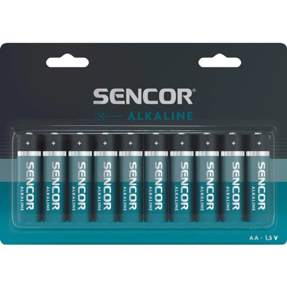 Bateria alkaliczna, AA (LR6), AA, 1.5V, Sencor, blistr, 10-pack w sklepie Wasserman.eu