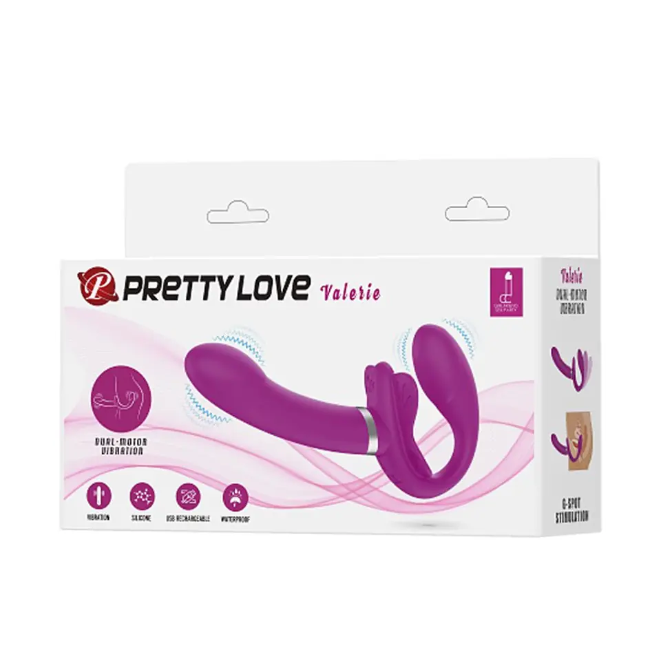 ⁨STRAPON BEZ UPRZĘŻY PRETTY LOVE - VIBRATING STRAPLESS STRAP-ON⁩ w sklepie Wasserman.eu