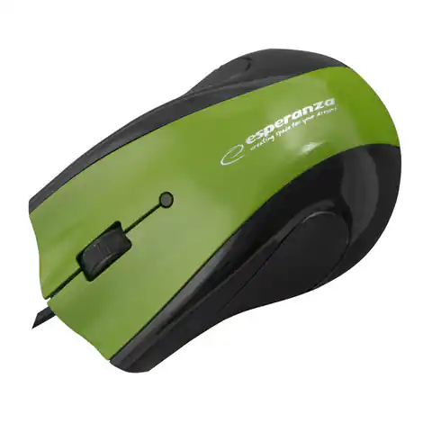 ⁨EM125G 3D Optical USB Wired Mouse with Gel Pad, Green⁩ at Wasserman.eu