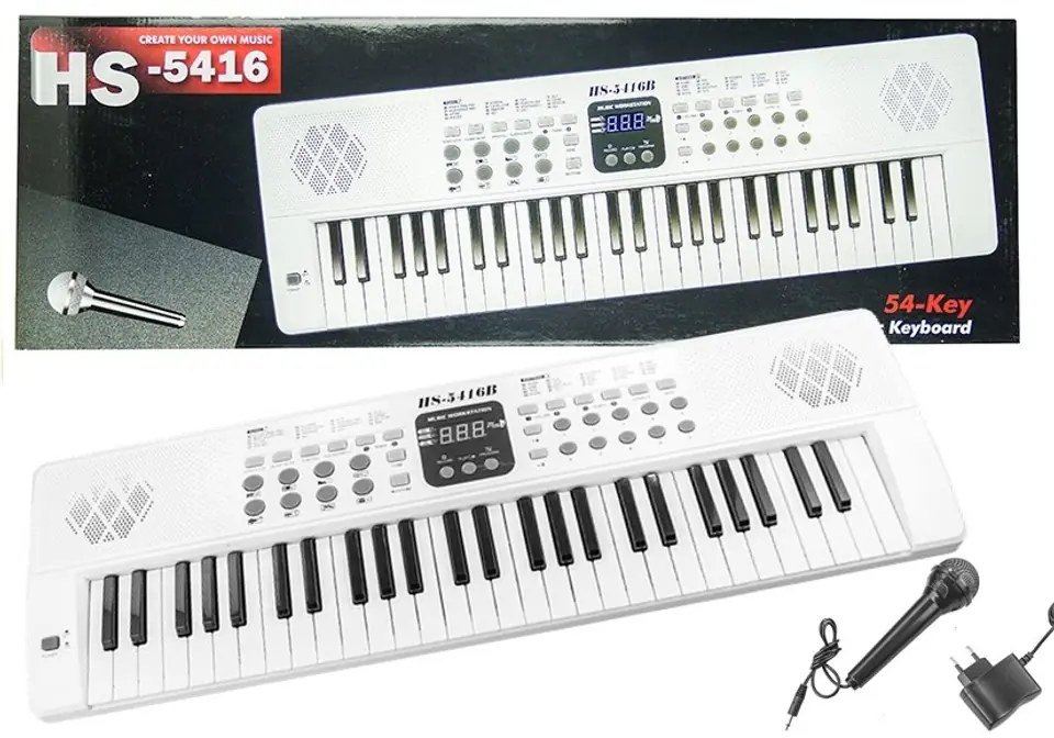 ⁨Elektryczne pianinko z mikrofonem USB⁩ w sklepie Wasserman.eu