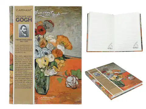 ⁨Notes - V. van Gogh, Kwiaty w wazonie (CARMANI)⁩ w sklepie Wasserman.eu