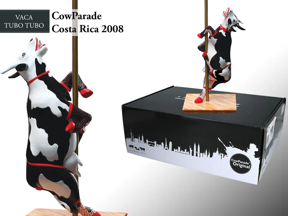 CowParade Costa Rica 2008, Vaca Tubo Tubo, autor: Juan Rolando Rodriguez w sklepie Wasserman.eu