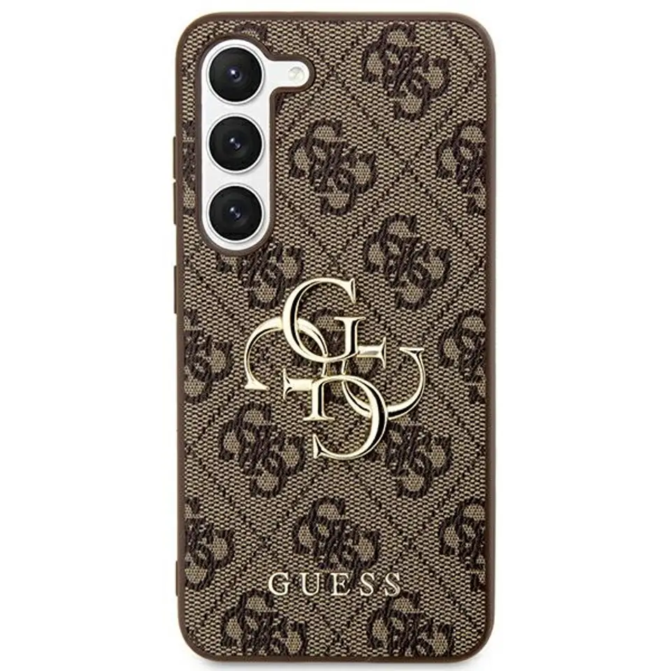 ⁨Guess GUHCS24M4GMGBR S24+ S926 brązowy/brown hardcase 4G Big Metal Logo⁩ w sklepie Wasserman.eu