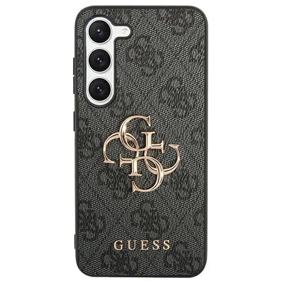 ⁨Guess GUHCS24L4GMGGR S24 Ultra S928 czarny/black hardcase 4G Big Metal Logo⁩ w sklepie Wasserman.eu