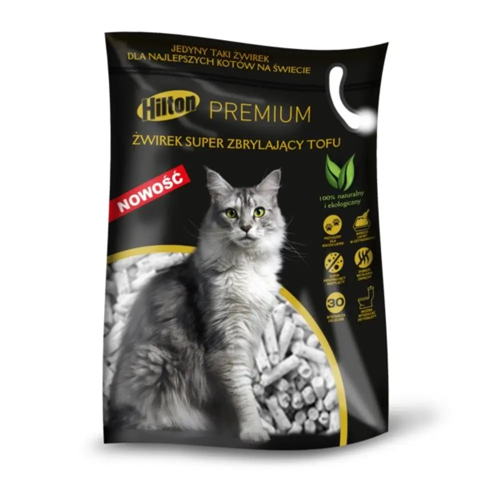 ⁨HILTON Tofu Super Clumping Cat Litter - 2.5 kg⁩ at Wasserman.eu