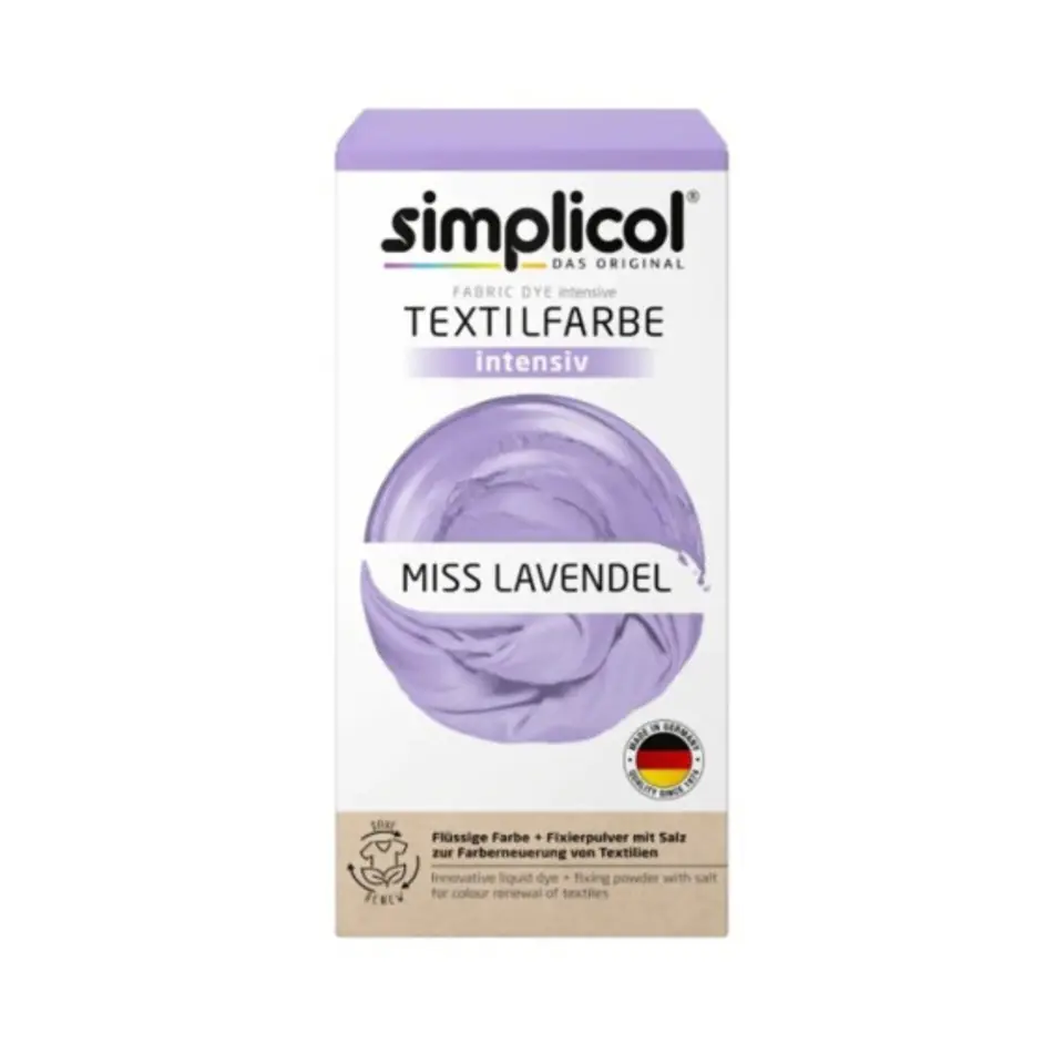 ⁨SIMPLICOL Barwnik do tkanin INTENSIV LAWENDOWY 560g⁩ w sklepie Wasserman.eu